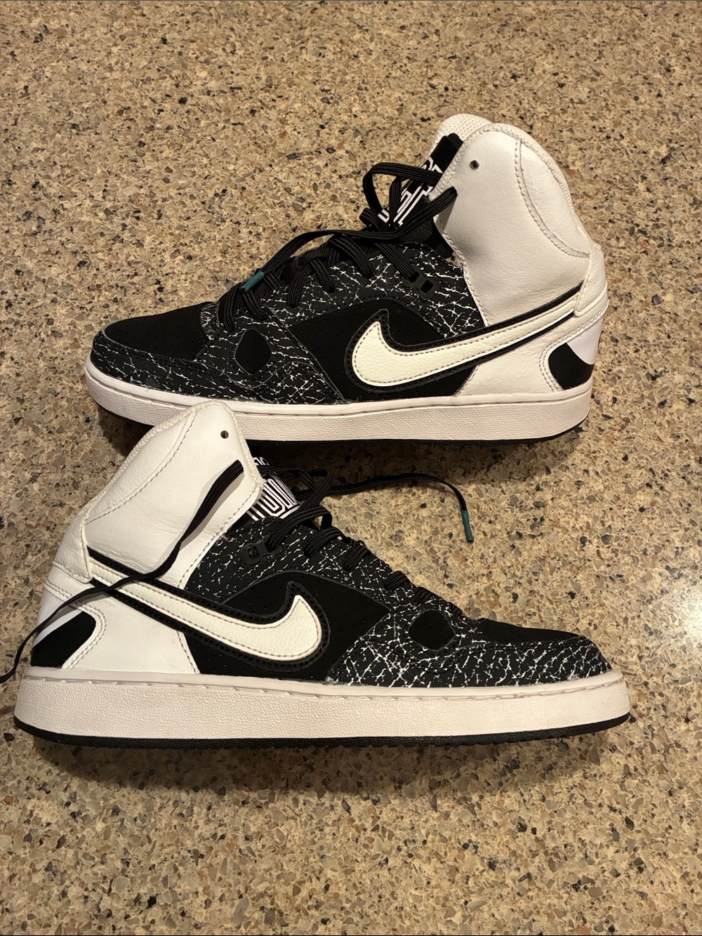 Size 6.5Y Nike Son Of Force mid Top Athletic Sneakers in Black Elephant